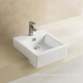 Ceramic Top Square Wash Basin Without Faucet Hole